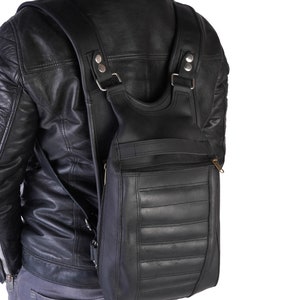 Leather Backpack Black, Shoulder Carry On Bag, Backpack School, College, Office For Men, Large Size Backpack Leather Bag Pack, Travel Bag