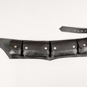 Handmade leather hip belt || Travel Belt || Pocket Belt || Leather Utility Belt || Utility Belt || Bum bag || Leather Pocket Belt ||