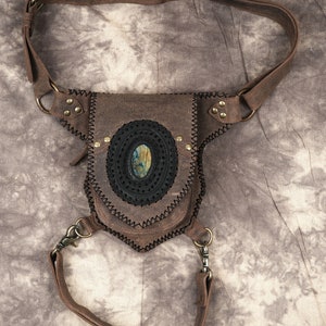 Handgefertigte Leder Gürteltasche mit verstellbarem Gürtel, Mehrzweck Festival Reisetasche Fanny Pack, Leder Gürteltasche, Geschenk für Männer Frauen