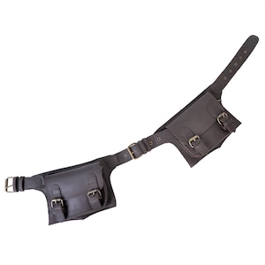 Handgefertigte Leder Gürteltasche mit Verstellbarem Gürtel, Festival Fanny Pack, Leder Gürteltasche, Geschenk für Sie