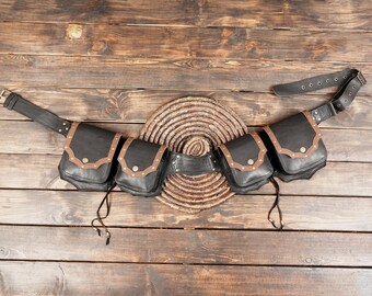 Useful and Stylish Handmade Leather Utility Pouch Belt Hip  display picture 1
