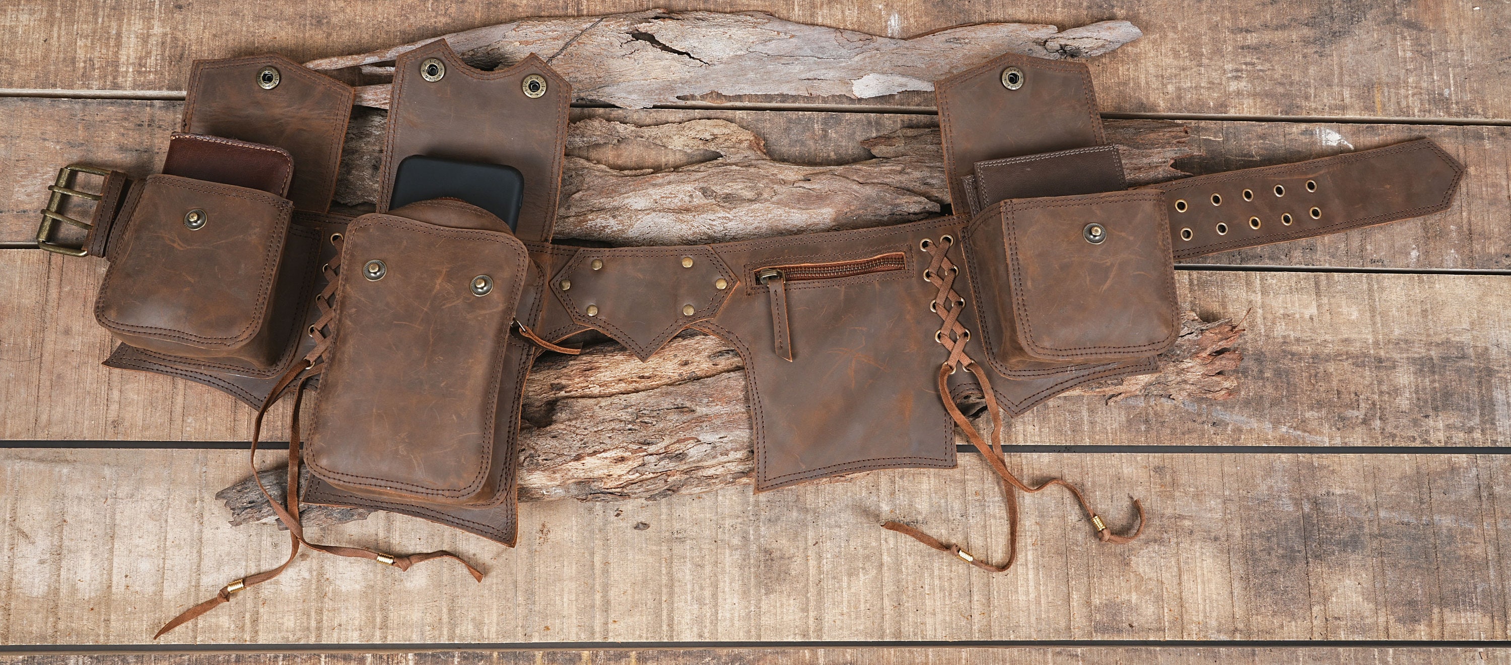 Handmade Leather Waist Bag: Your Festival Essential & Travel Companion