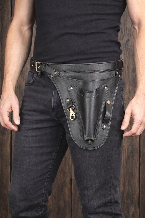 Leather Tool Belt | Carpenter, Plumber, Crafter | Adjustable Strap