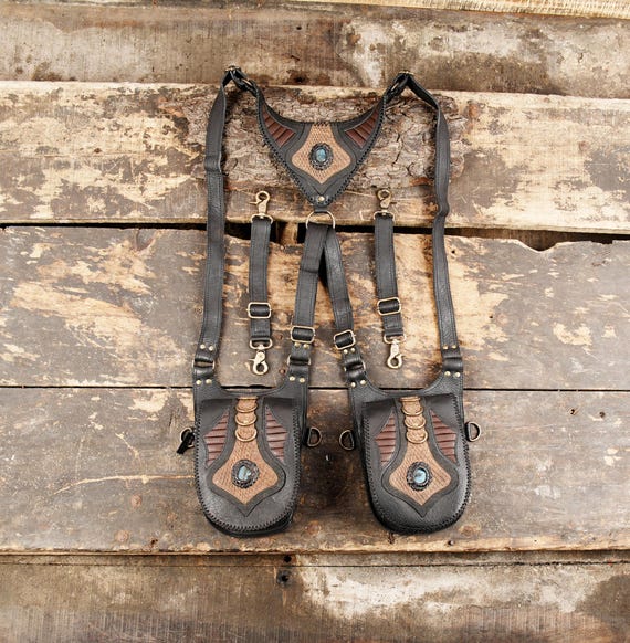 Burning Man Leather Holster: Festival Utility Belt Bag  display picture 2