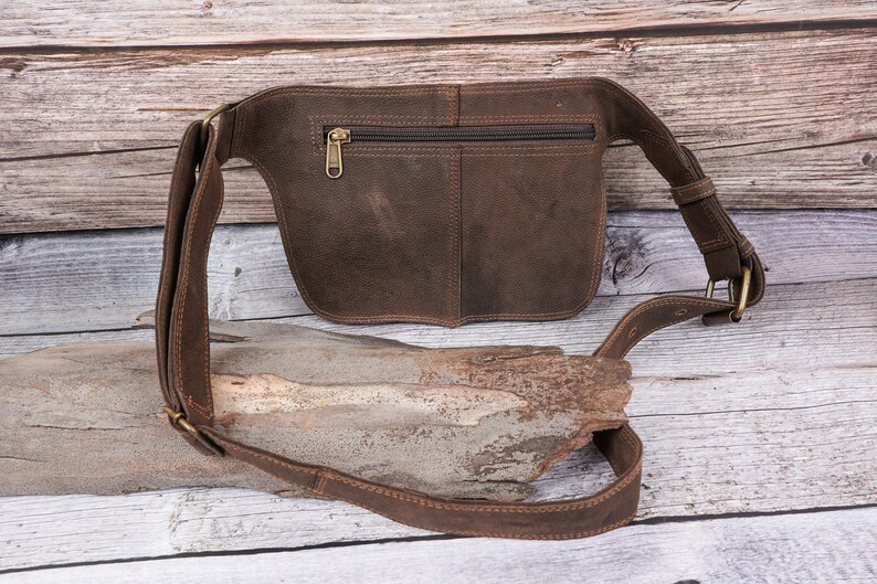 Handmade Leather Utility Waist Bag With Adjustable Belt - Etsy