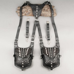 Burning Man Leather Holster Belt || Leather Holster Bag || Pocket Holster || For Unisex || Adjustable Holster ||