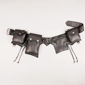 LeatherWaistBelt, Unisex bag, Leather pocket belt, Bags Purses, Steampunk bag, Everyday Style, Durable Leather Belt,