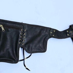 Gems Stone ,genuine Leather Hip Bag, Leather Bum Bag, Leather Belt Bag ...