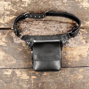 Handmade Leather Waist Belt || Genuine Leather Hip Bag || Leather Bum Bag || Leather Belt Bag || Leather Pocket Belt || For Unisex ||