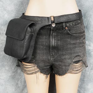 Handgefertigte Leder Gürteltasche mit Verstellbarem Gürtel, Festival Fanny Pack, Leder Gürteltasche, Geschenk für Sie