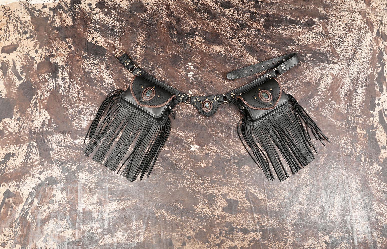Fringe festival leather belt by Streets Ahead Belt With Fringe,skirt Fringe,belt Fringe,leather Skirt  main image 3