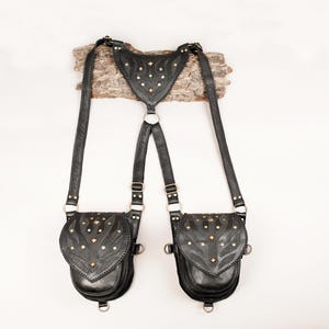 Leather Holster Bag, Festival Holster, Pocket Holster, Steampunk Accessories, Utility Holster, Burning Man Holster
