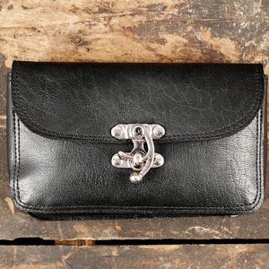 Handmade Leather Tobacco Pouch || Handcrafted Silver Fitting Rolling Cigarettes Case || Leather Tobacco Pouch Case ||
