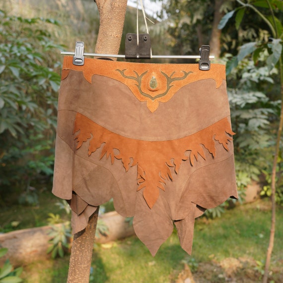 Buy Handmade Brown Leather Skater Skirts With Real Gemstone Travel Utility Leather Cut Designer Skirts Work Midi Pencil Skirt Wrap Women s Online in India Etsy