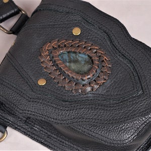 leather holster with laborite gems stone image 2