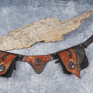 Leren utility-heuptas | Heuptasje festival | Reisheuptas | Zak en etui