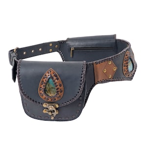 Edelsteine Stein, echtes Leder Hüfttasche , Leder Bauchtasche , Leder Gürteltasche , Ledertasche Gürtel
