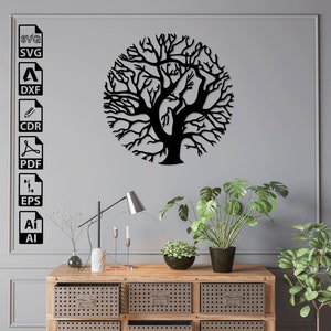 Tree of Life SVG: Laser Cut Files, Wall Art (Digital Download)