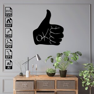 Ok Dxf OK Svg Pdf Download digital Corte a laser CNC Arquivos de roteador Cricut Clipart Gravura Silhueta Decalque de vinil Adesivo vetorial