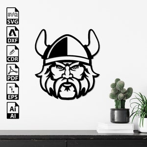 Viking Laser Cut SVG DXF Files – Cricut, CNC, Wall Art, Vector, Template, Engraving, Instant Download