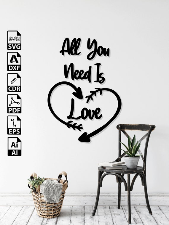 Love Couple Heart Laser Cut SVG DXF Files – Cricut, CNC