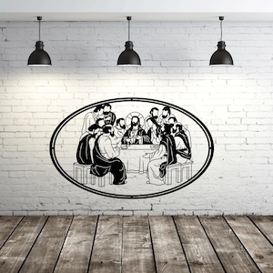 Last Supper Laser Cut SVG DXF Files – Cricut, CNC, Wall Art, Vector, Template, Engraving, Instant Download