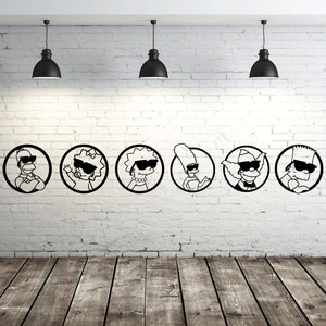 Simpsons Laser Cut SVG DXF Files – Cricut, CNC, Wall Art, Vector, Template, Engraving, Instant Download
