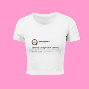 John Summit Crop Top, Baby Tee, Rave Top, John Summit tweet Benders