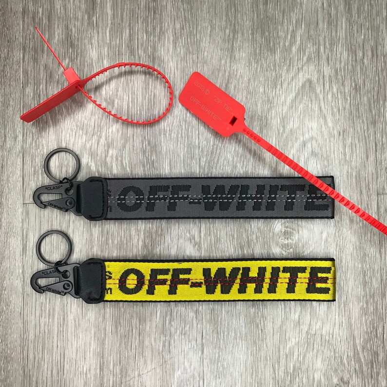 Off White Industrial Metal Keychain Keyring Lanyard Clip Hook Hy Off White Industrial Metal Keychain Keyring Lanyard Clip Hook Hy