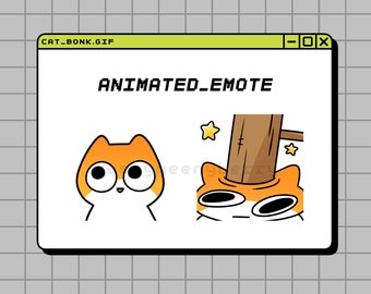 Cat Bonk Emote - Süß, Lustig, Meme | Twitch, YouTube, Discord | Sofort Download
