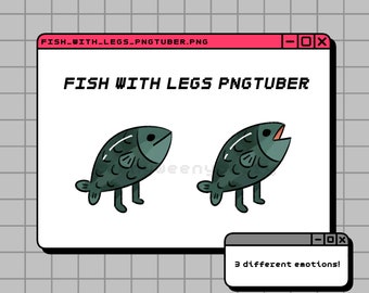 Fish With Legs PNGTuber - Funny avatar for Twitch streaming