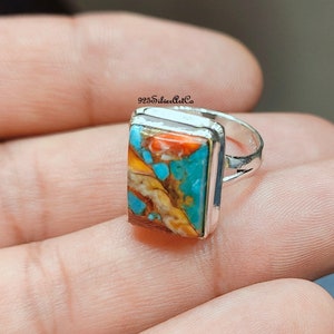 Oyster Turquoise Ring - Etsy