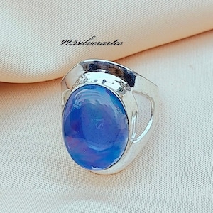 Amazing Aurora Opal Gemstone Ring, 925 Sterling Silver, Women Ring, Handmade Ring, Silver Jewelry, Statement Ring, Aurora Opal Jewelry