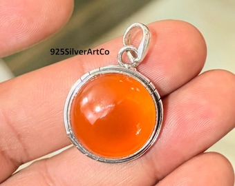 Collana con Ciondolo a Forma di Ciliegia in Argento Sterling 925 con