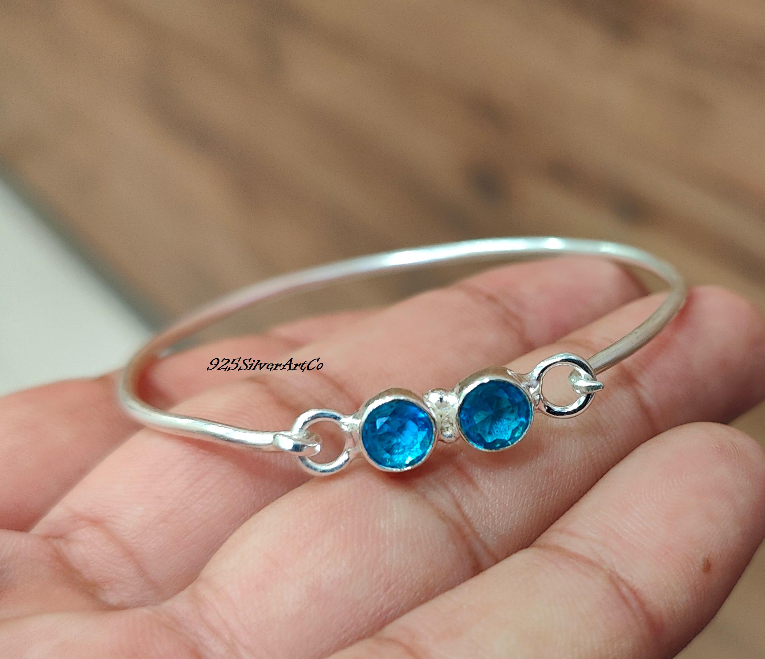 ブルートパーズ✨バングル ロンドンブルートパーズ 2.3ct 唐草模様 