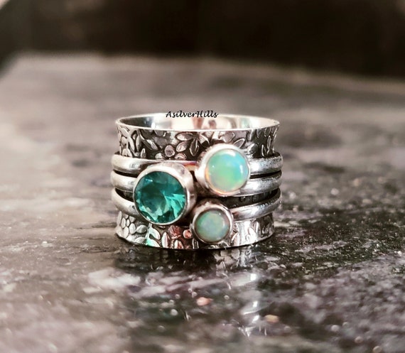 Opal spinner ring discount