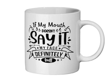 Taza con frase divertida
