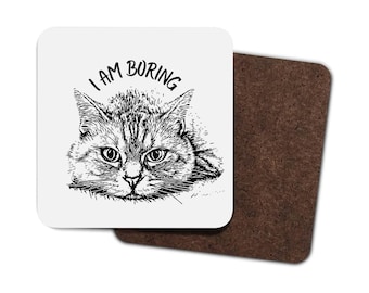 Funny cat coaster