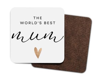 El mejor posavasos del mundo para mamá Regalos para el Día de la Madre Regalos de los niños