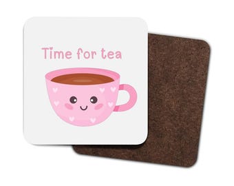 Time for tea coaster