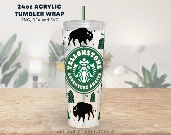 Yellowstone Starbucks 24oz Acrylic Cup Wrap SVG, Yellowstone Ranch Svg,  Cowboy Svg, Western Svg, Sbux Cutting File, Sbucks Cold Cup - Etsy