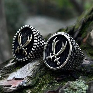 Mens Zulfiqar Sword Ring: 925 Sterling Silver Shia Jewelry Gift
