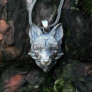 Silver Necklace Kitsune Pendant Japanese Fox Totem Animal - Etsy Silver Necklace Kitsune Pendant Japanese Fox Totem Animal - Etsy