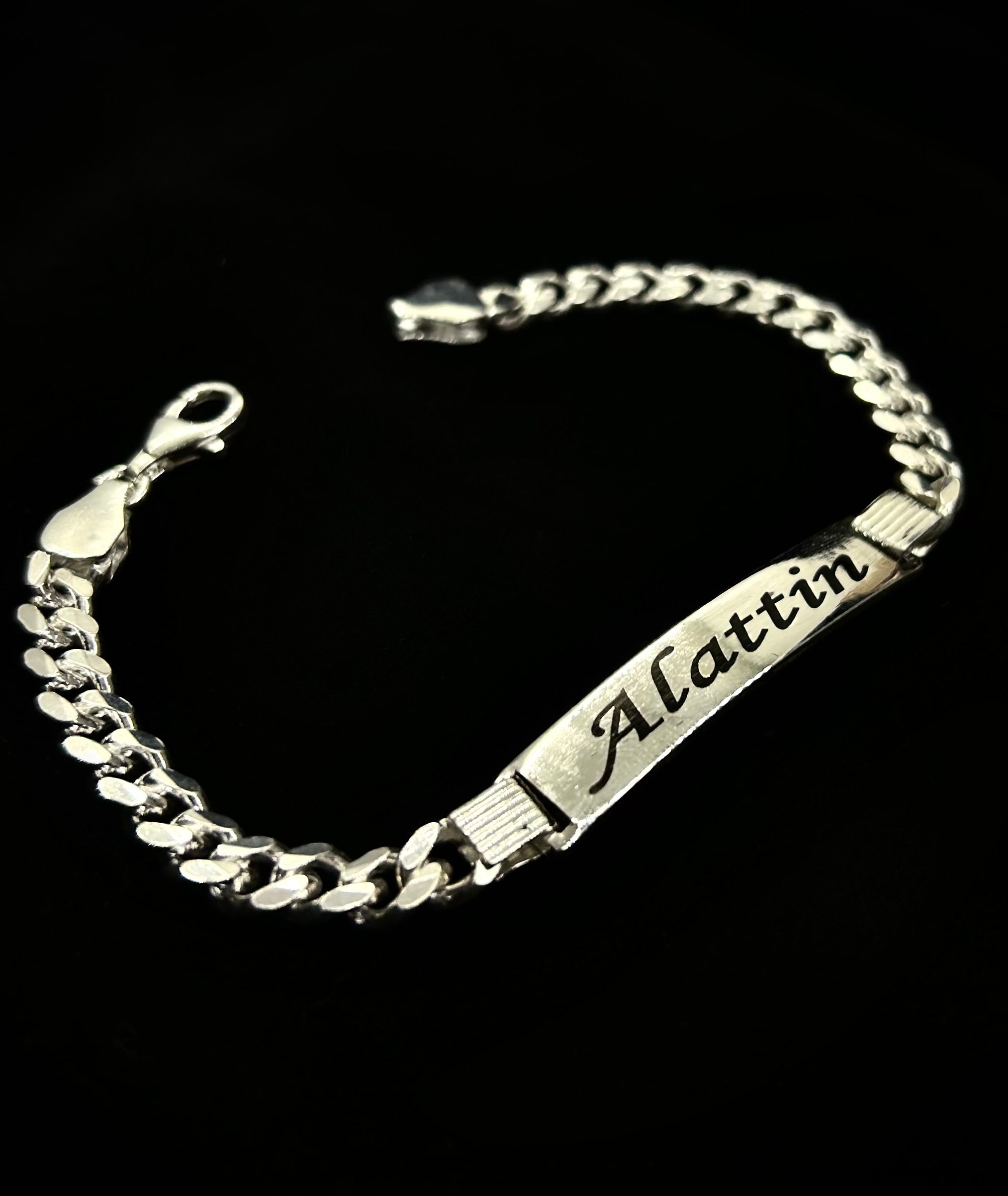Personalized Chain Bracelet 925 Sterling Silver