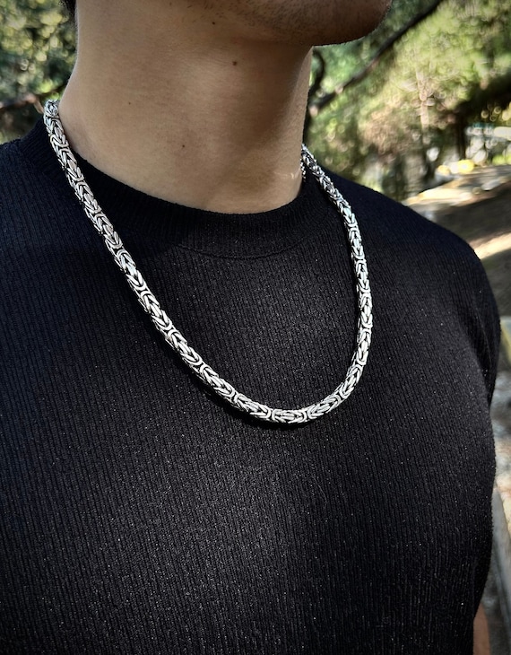 ビザンチンチェーン　バリ　デザインネックレス ビザンチンチェーンバリデザインネックレス