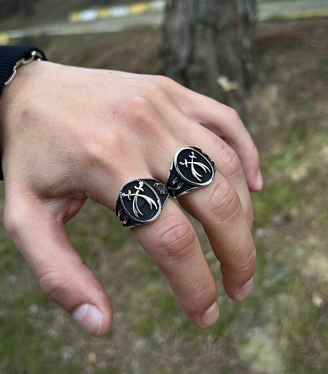 Mens Zulfiqar Sword Signet Ring: 925 Sterling Silver Shia Gift - Etsy