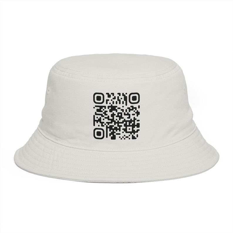 QR Code Bucket Hat – Scannable Cotton Fishing Festival Hat for ...