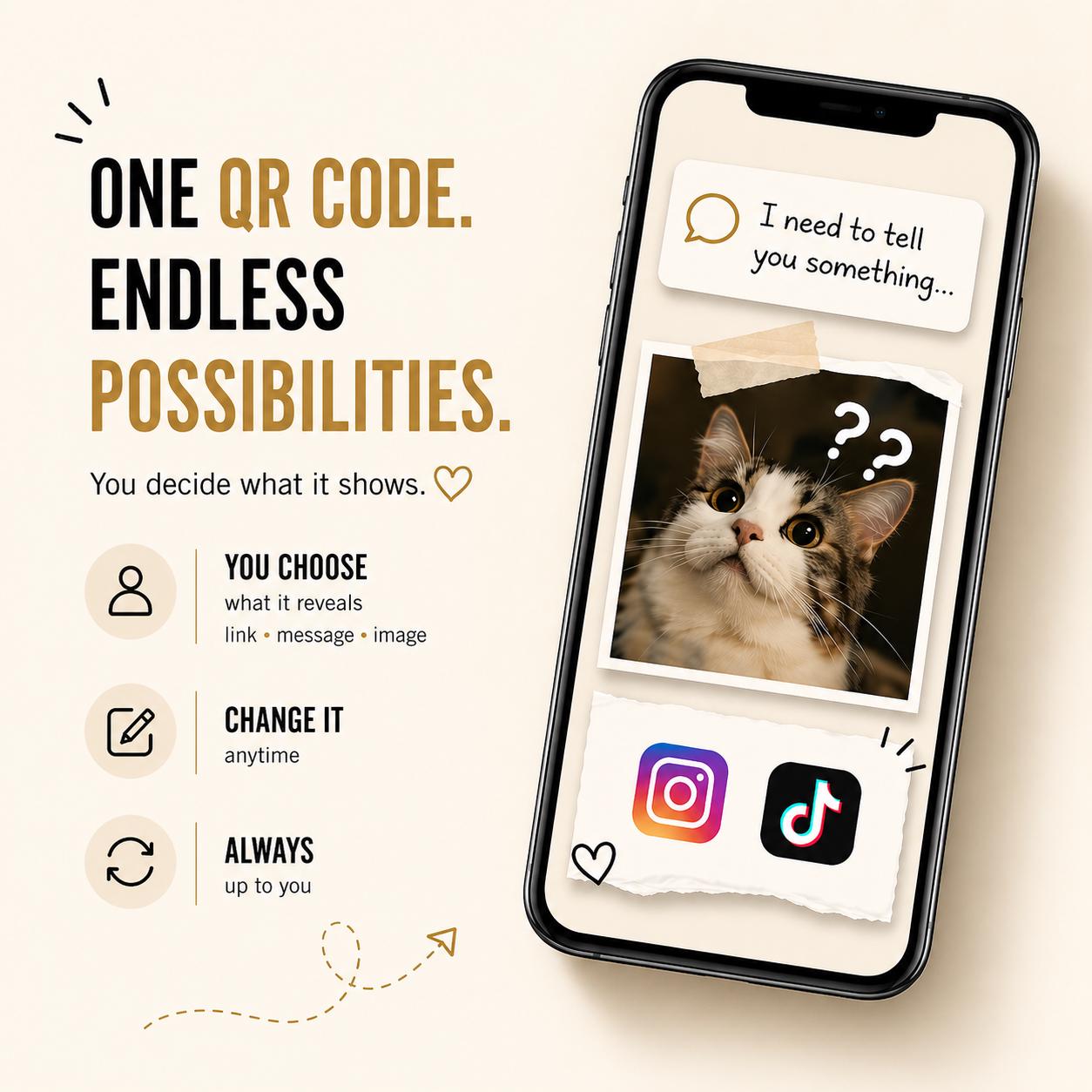 QR Code Puzzle – Scan to Reveal Message or Image – Interactive