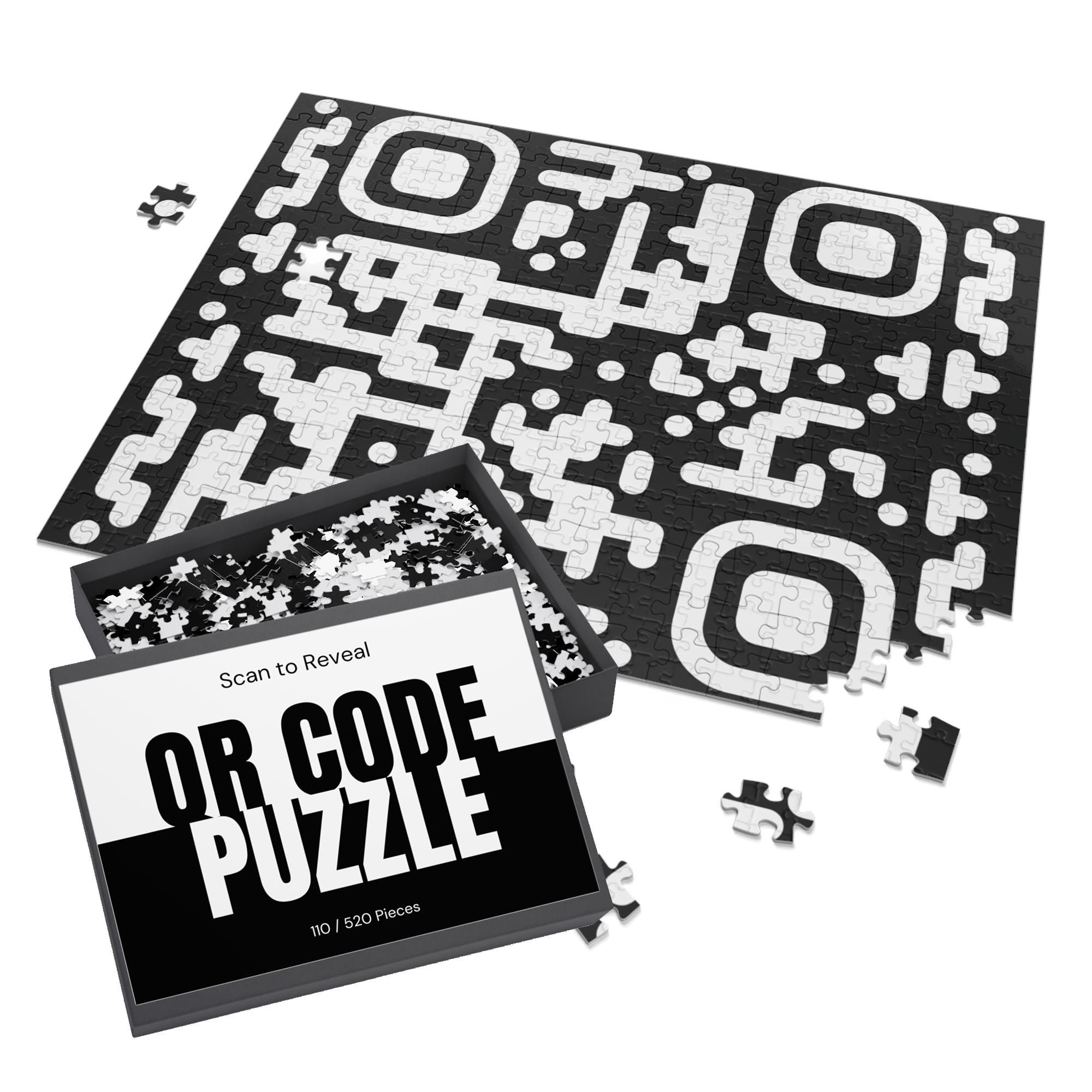 QR Code Puzzle – Scan to Reveal Message or Image – Interactive