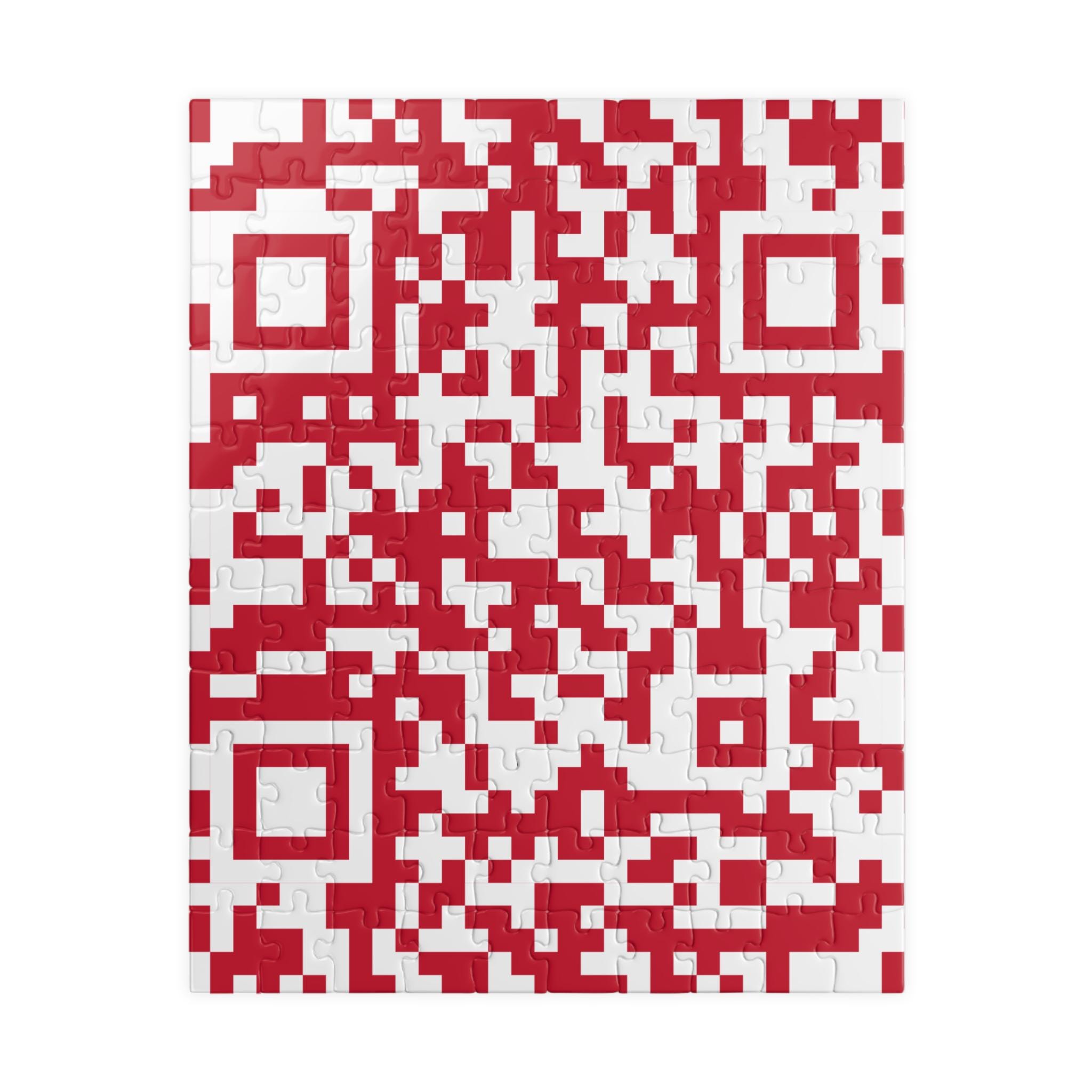QR Code Jigsaw Puzzle, Secret Message Reveal, Trip Announcement